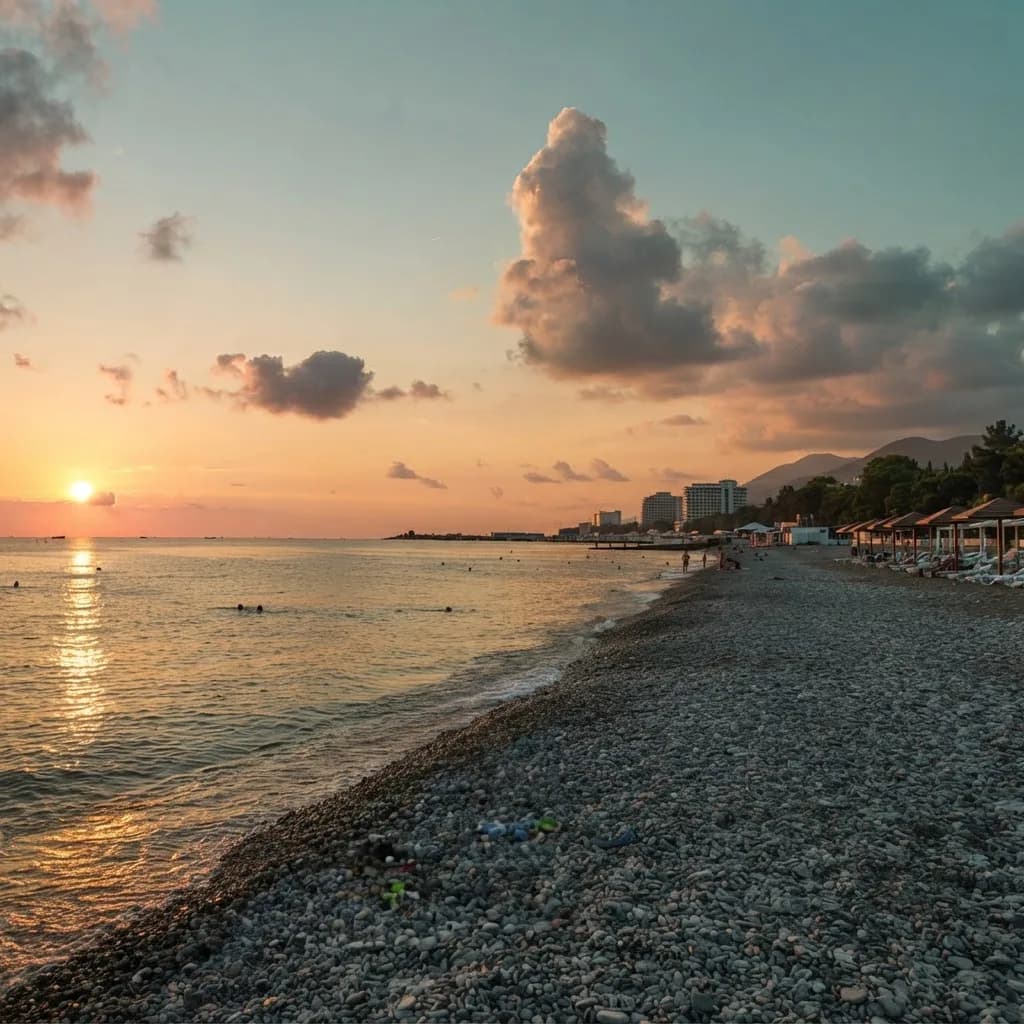 Пляж Radisson Collection Paradise Resort & SPA Sochi